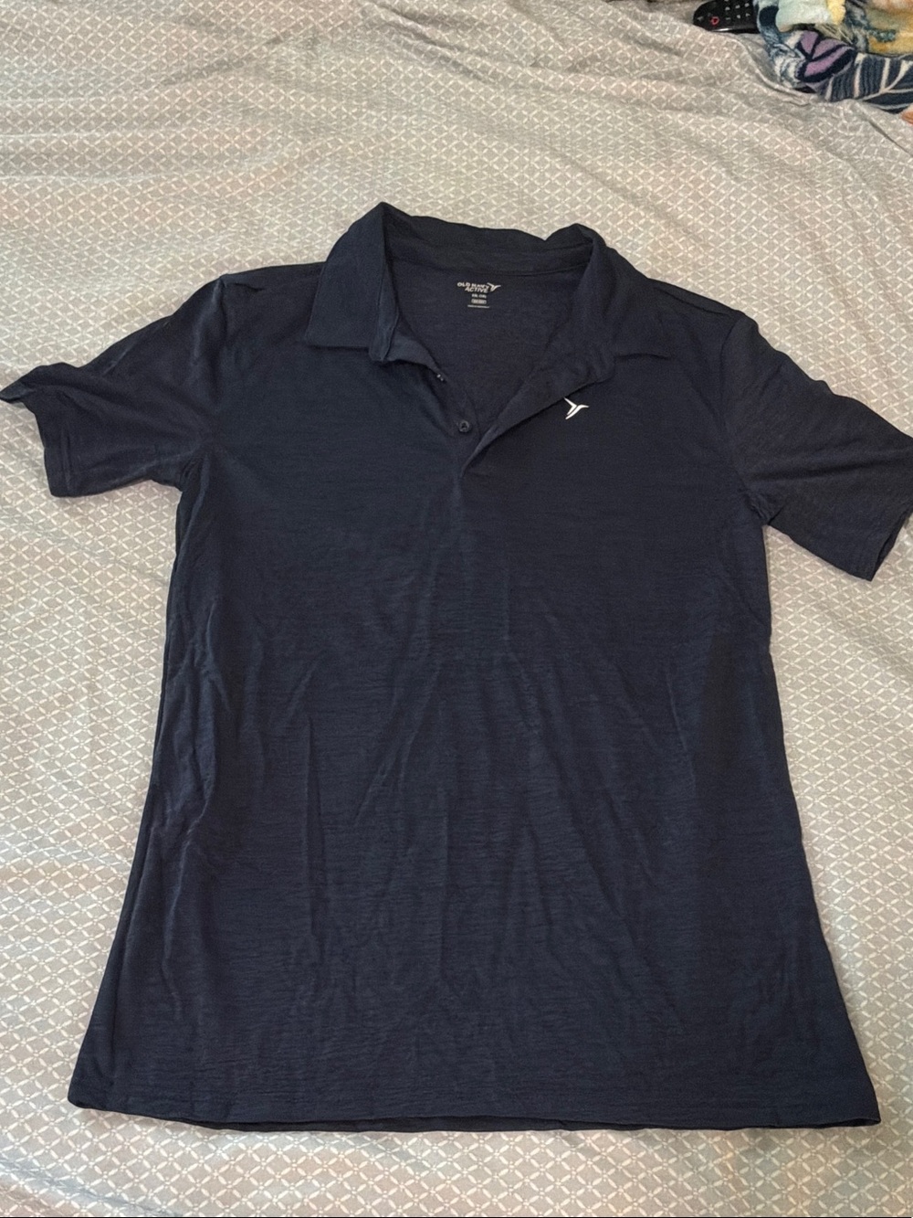 Old Navy Dark Blue Polo with Small Chest Logo